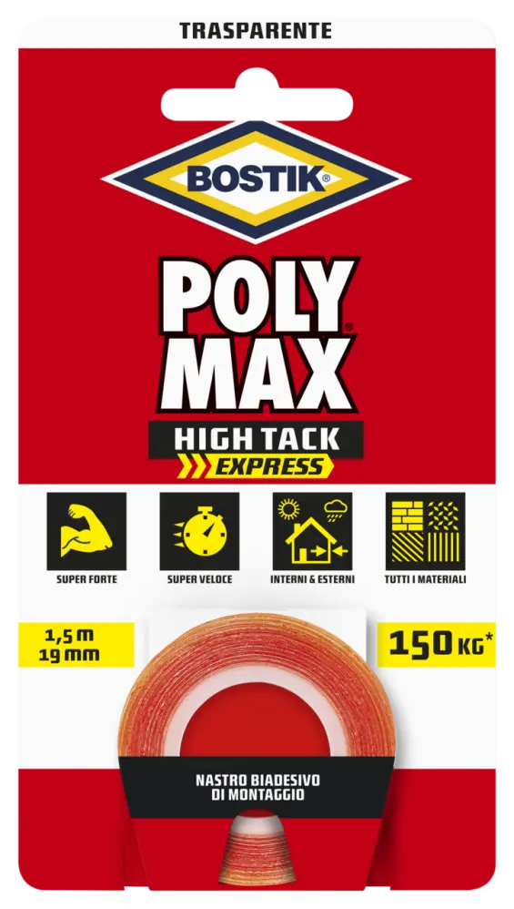 7005134-Article-pack-shot-front-straight-en-190-Bison-15mx19mm-Italian-POLYMAXNASTROBIADESIVOHIGHTACKEXPRESSTRASPARENTE